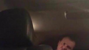 Russian couple in car